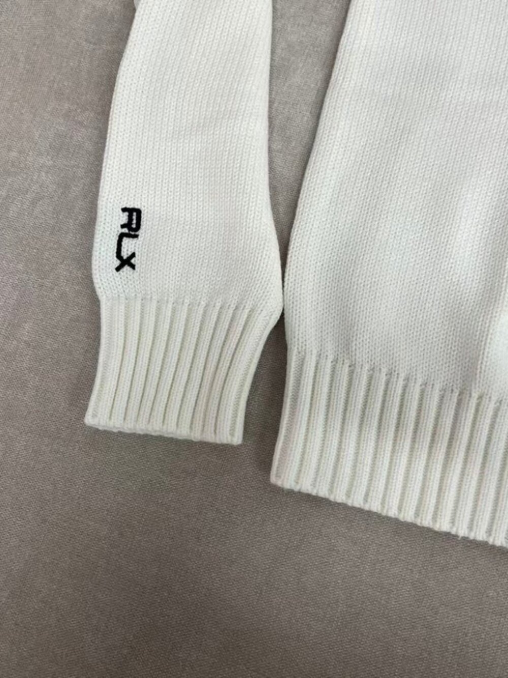 Polo Ralph Lauren Golf Bear White Crewneck Knit Sweater - Picture 5 of 8